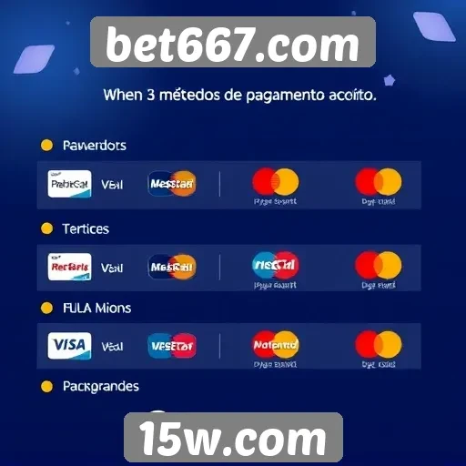 Métodos de pagamento aceitos pelo bet667.com